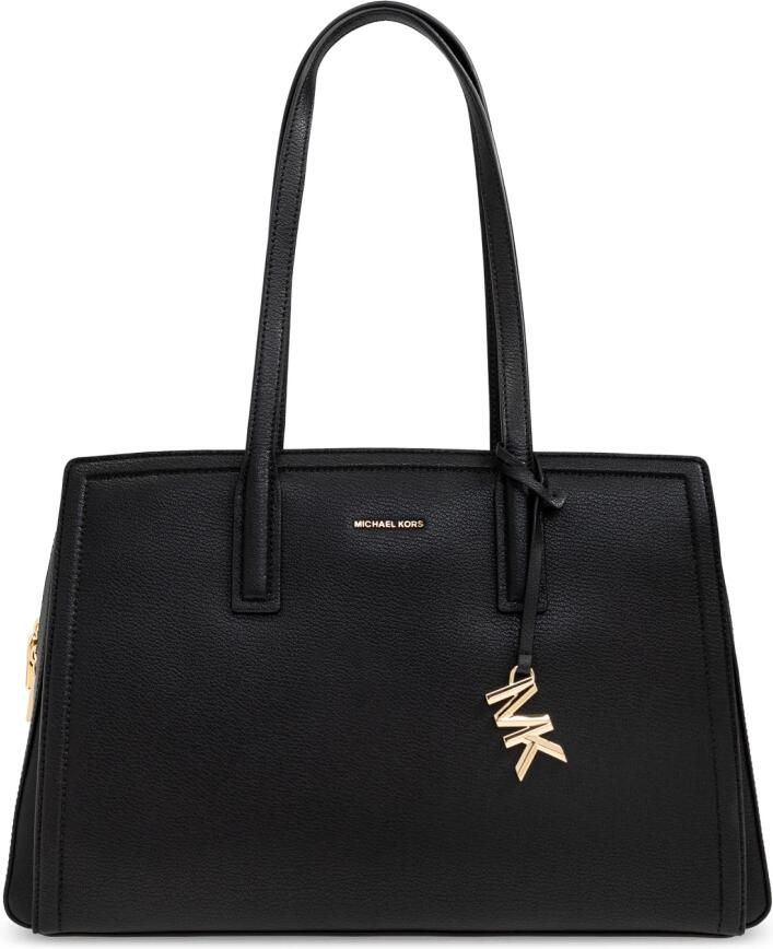Michael Kors leren shopper Laila Medium zwart - Foto 4