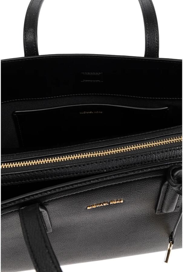 Michael Kors leren shopper Laila Medium zwart - Foto 5