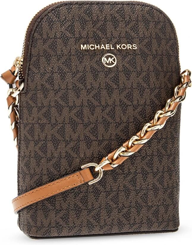 Michael Kors Telefoonhouder met bandje Brown Dames - Foto 4