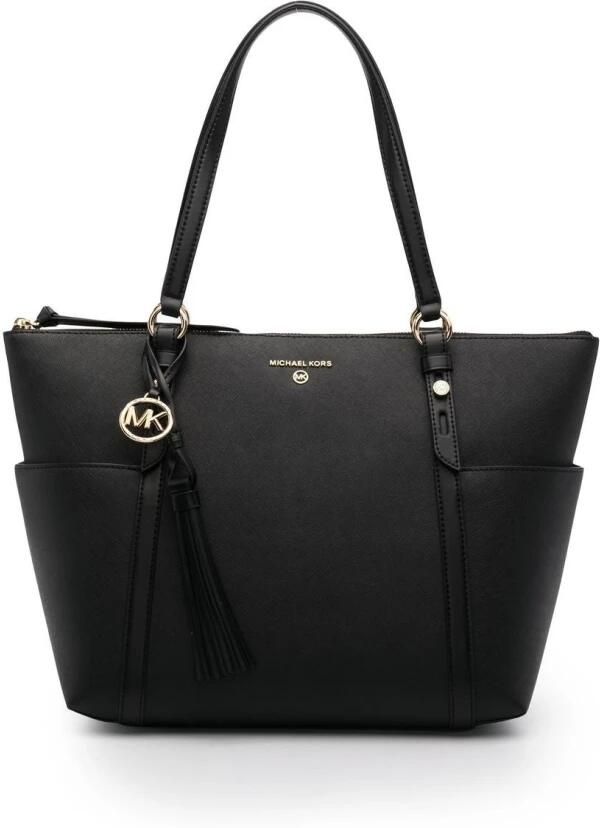 Michael Kors Saffiano Leren Sullivan Tas Black Dames - Foto 3