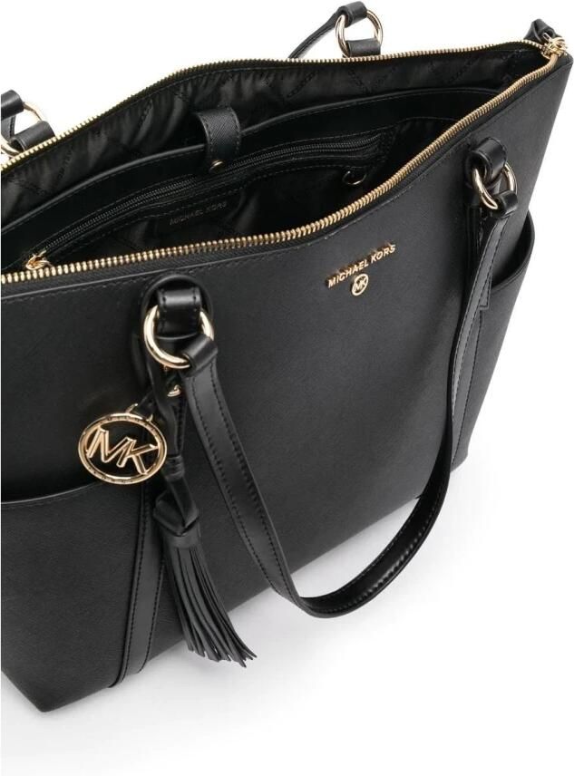 Michael Kors Saffiano Leren Sullivan Tas Black Dames - Foto 2