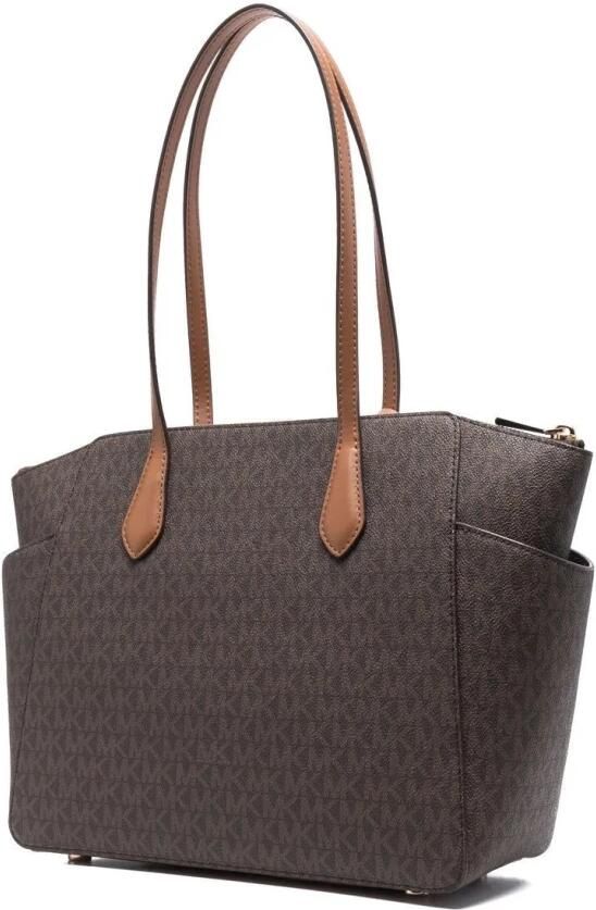 Michael Kors Marilyn Medium Logo Tote Handtas Brown Dames - Foto 6