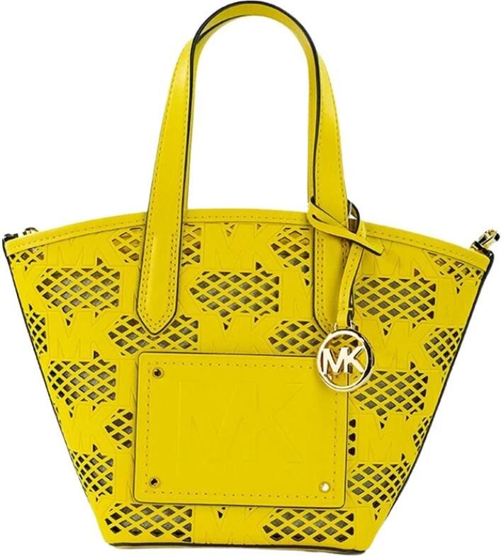 MICHAEL Kors Boodschappentas winkelcentrum lederen draagtas uitsparing detail - Foto 3