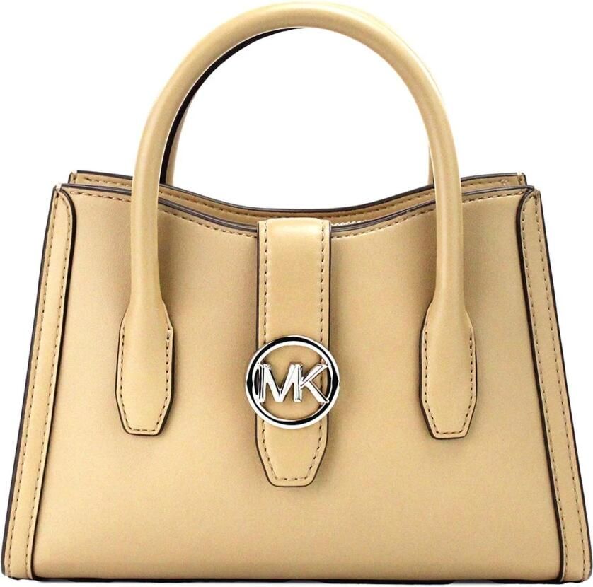 Michael Kors Vegan Leder Crossbody Tas met Zakken Beige Dames - Foto 3