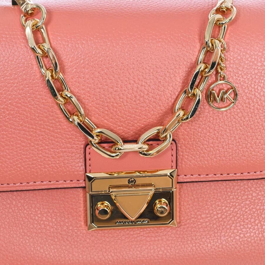 Michael Kors Verfijnde Handtas met Drukknoopsluiting Red Dames