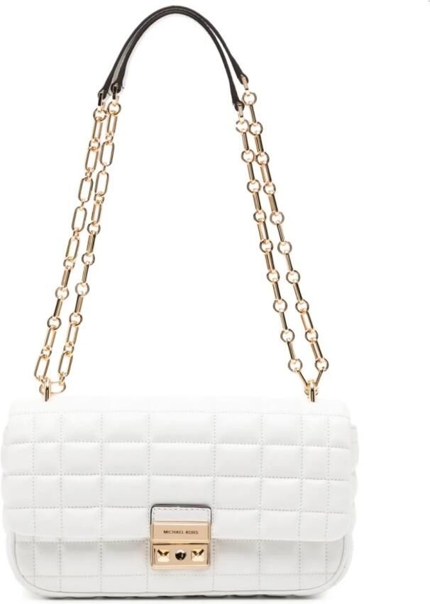Michael Kors Stijlvolle Schoudertassen voor Dagelijks Gebruik White Dames
