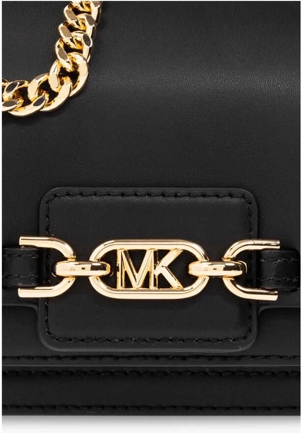 Michael Kors Kleine Zwarte Crossbody Tas met Gouden Details Black Dames - Foto 6