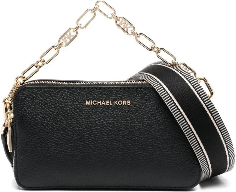 Michael Kors Crossbody bags Jet Set Small Dbl Zp Camra Chain Crossbody in zwart - Foto 3