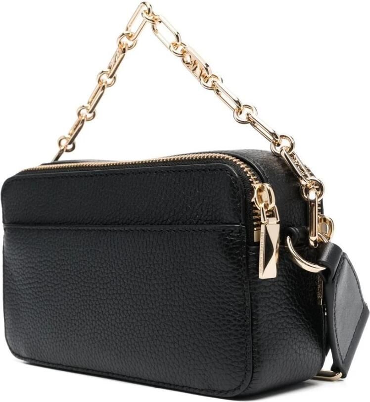 Michael Kors Crossbody bags Jet Set Small Dbl Zp Camra Chain Crossbody in zwart