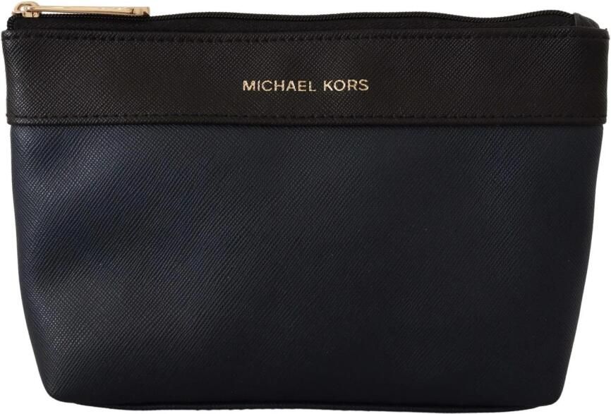 Michael Kors Zwarte leren tas met gouden details Black Dames - Foto 4