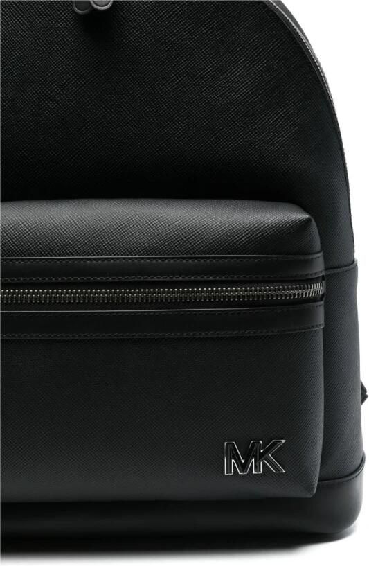 Michael Kors Zwarte rugzak met ritssluiting en voorvak Black Heren - Foto 2