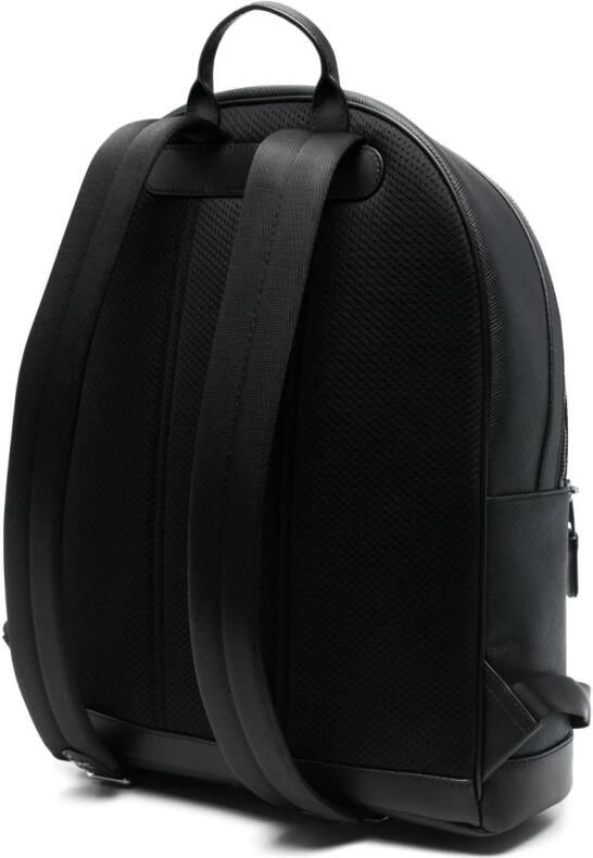 Michael Kors Zwarte rugzak met ritssluiting en voorvak Black Heren - Foto 3