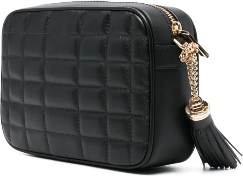 Michael Kors Jet Set Medium Quilted Leather Crossbody Bag Black Dames - Foto 7