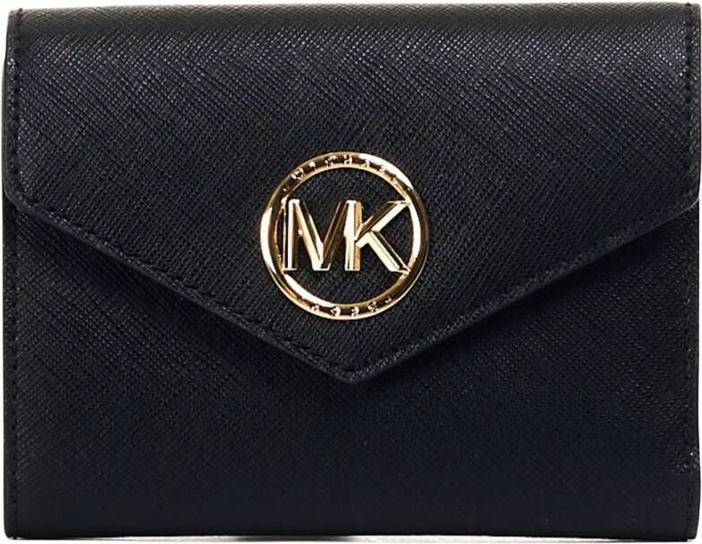 Michael Kors Zwarte Saffiano Leren Portemonnee met Charme Sluiting Black Dames - Foto 2