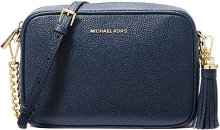 Michael Kors Middelgrote Camera Tas Schoudertas Blauw Dames