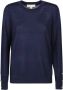 Michael Kors Midnight Blue Merino Knooptrui Blauw Dames - Thumbnail 1