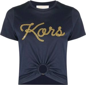 Michael Kors MMK T-shirts and Polos Blue Blauw Dames