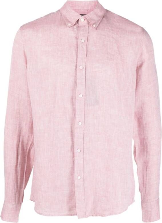 Michael Kors Normaal shirt Roze Heren