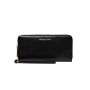 Michael Kors Zwarte portemonnee van generfd leer met gouden logodetails Black Dames - Thumbnail 1