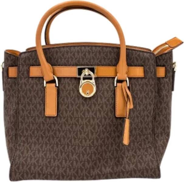 Michael Kors Pre-owned Canvas handbags Bruin Dames