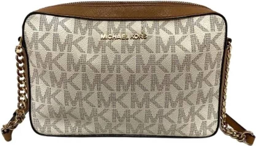 Michael Kors Pre-owned Canvas shoulder-bags Beige Dames