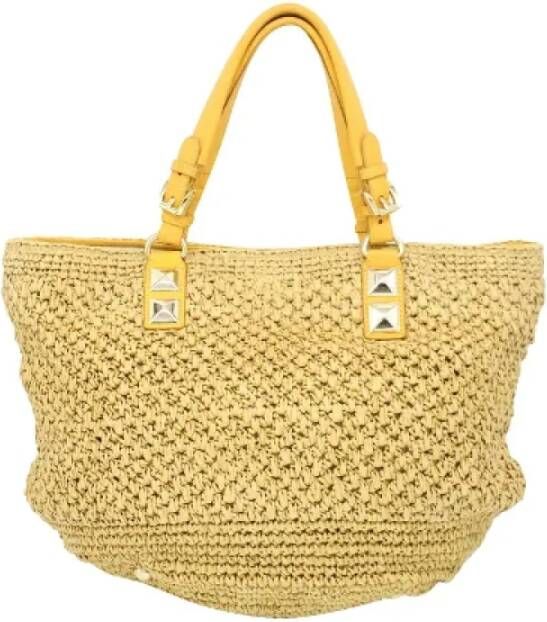 Michael Kors Pre-owned Canvas totes Yellow Dames