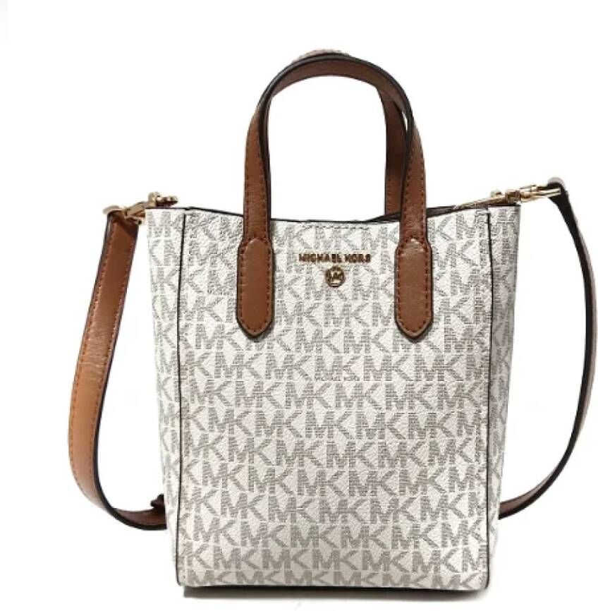 Michael Kors Pre-owned Canvas totes Wit Dames