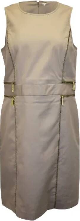 Michael Kors Pre-owned Cotton dresses Beige Dames