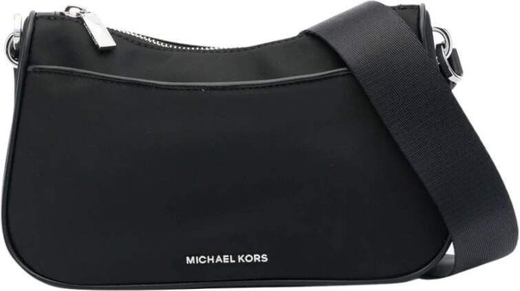 Michael Kors Zwarte nylon schoudertas met verstelbare band en AirPods hoesje Black Dames - Foto 12
