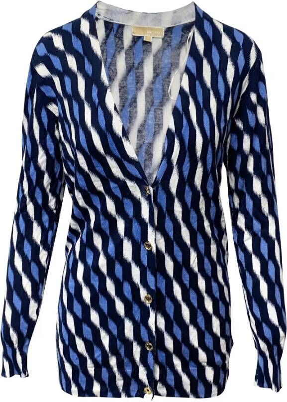 Michael Kors Pre-owned Ikat print vest uitrust Blauw Dames