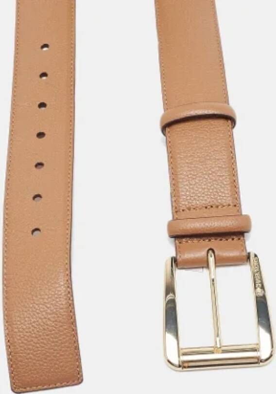 Michael Kors Pre-owned Leather belts Beige Dames