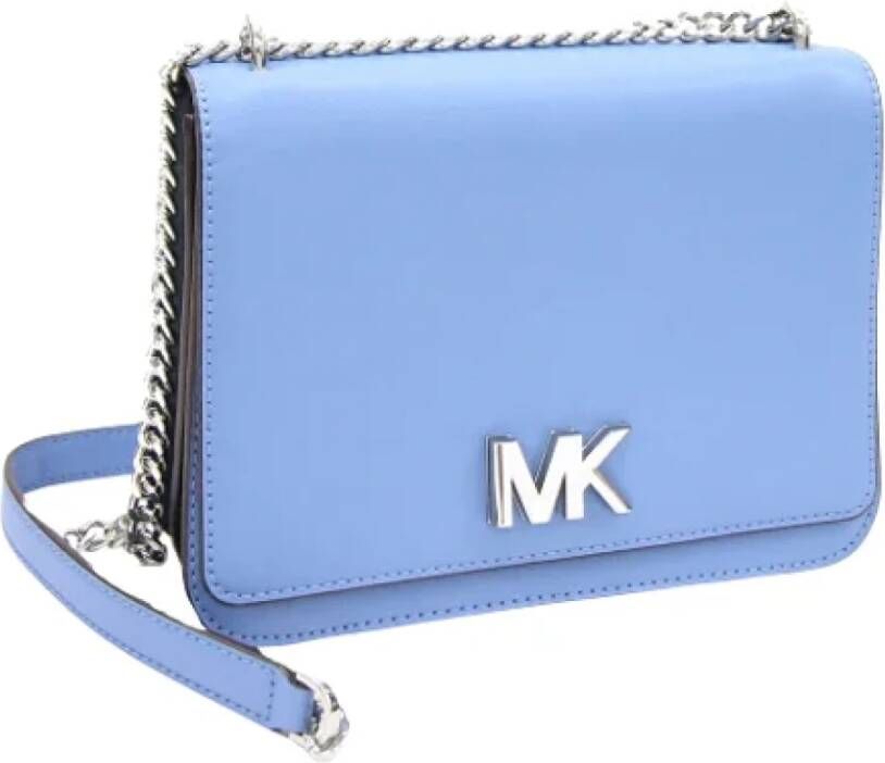 Michael Kors Pre-owned Leather clutches Blue Dames