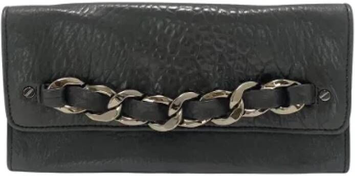 Michael Kors Pre-owned Leather clutches Zwart Dames