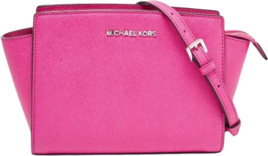 Michael Kors Pre-owned Leather crossbody-bags Roze Dames