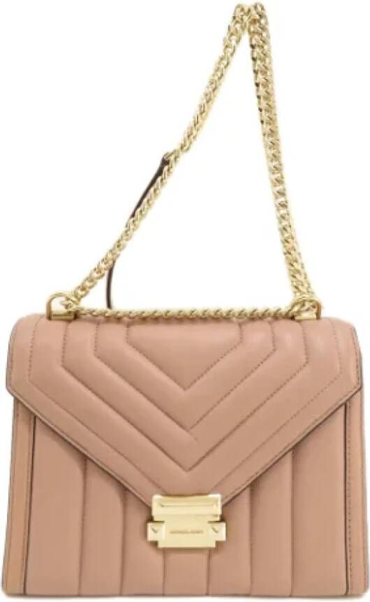 Michael Kors Pre-owned Leather shoulder-bags Beige Dames