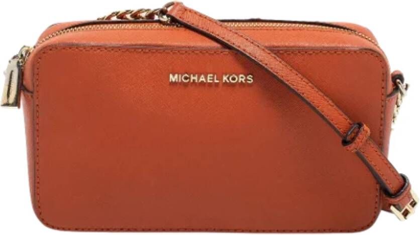 Michael Kors Pre-owned Leather shoulder-bags Bruin Dames