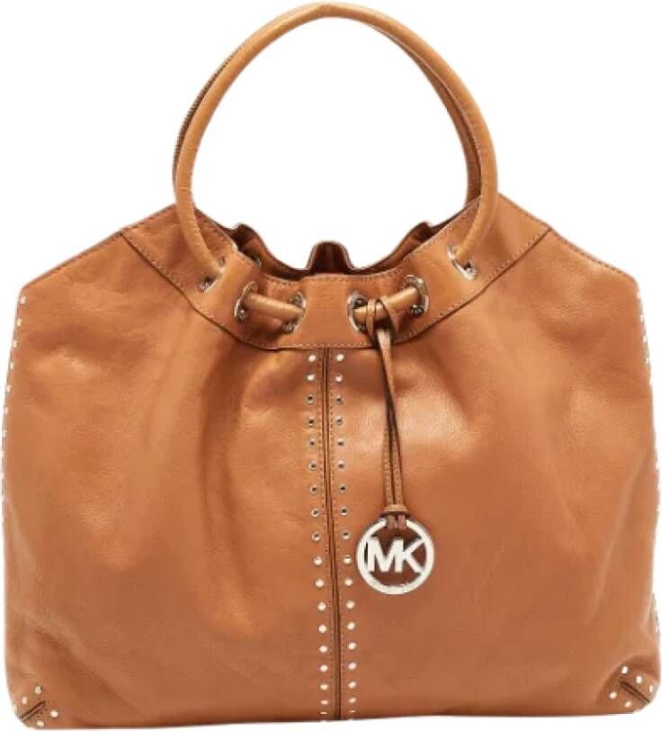 Michael Kors Pre-owned Leather shoulder-bags Bruin Dames