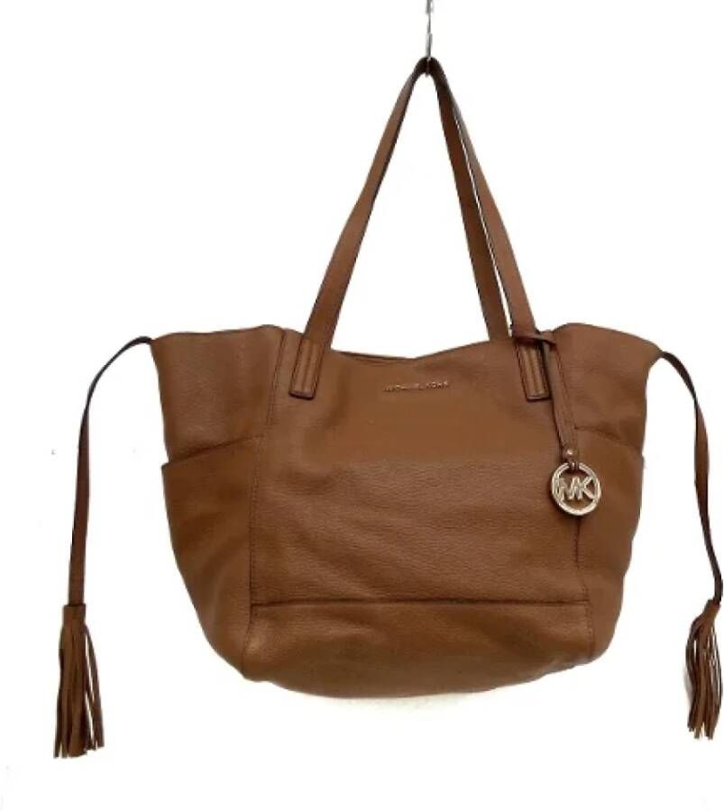 Michael Kors Pre-owned Leather totes Bruin Dames