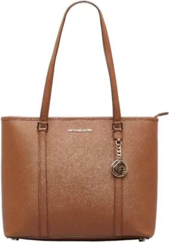 Michael Kors Pre-owned Leather totes Bruin Dames