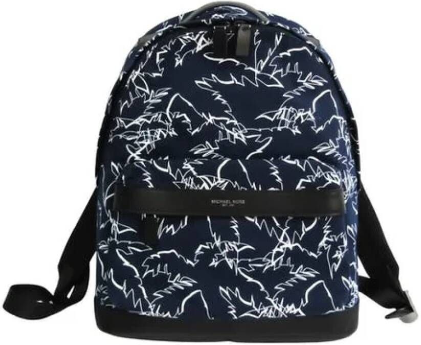Michael Kors Pre-owned Pre-eigendom canvas-rugzakken Blauw Dames