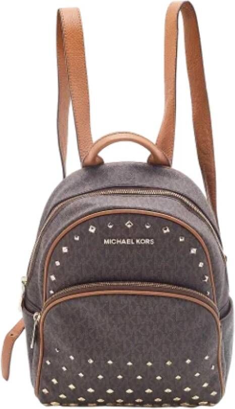 Michael Kors Pre-owned Coated canvas backpacks Bruin Dames