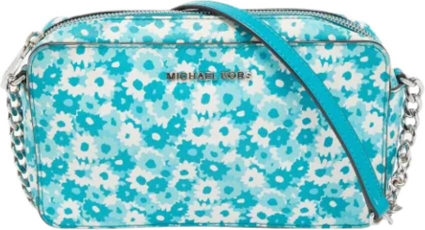 Michael Kors Pre-owned Coated canvas crossbody-bags Groen Dames