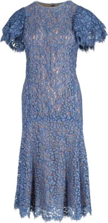 Michael Kors Pre-owned Cotton dresses Blauw Dames