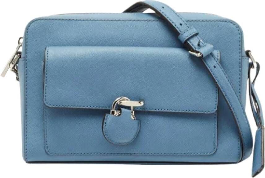 Michael Kors Pre-owned Leather crossbody-bags Blauw Dames