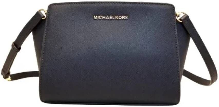 Michael Kors Pre-owned Leather crossbody-bags Blauw Dames