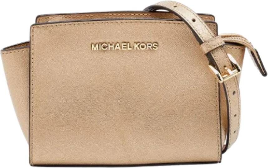 Michael Kors Pre-owned Leather crossbody-bags Yellow Dames