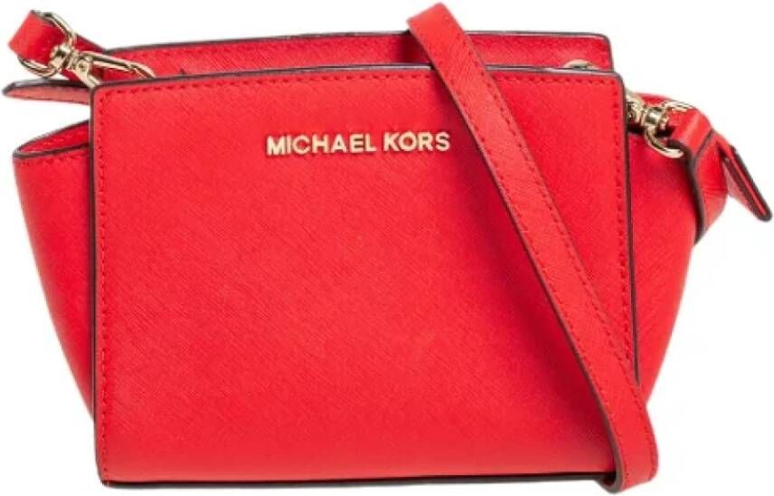 Michael Kors Pre-owned Leather crossbody-bags Oranje Dames