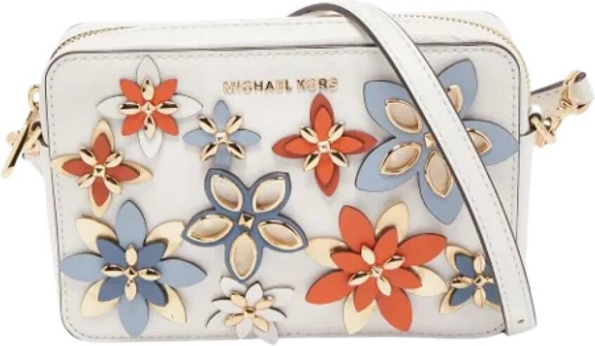 Michael Kors Pre-owned Leather crossbody-bags Wit Dames