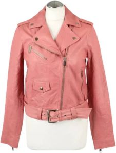 Michael Kors Pre-owned Pre-owned Leather outerwear Roze Dames