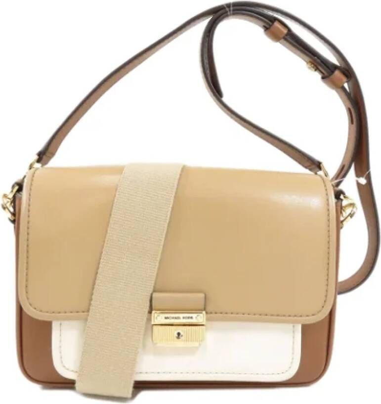 Michael Kors Pre-owned Pre-owned Leather shoulder-bags Beige Dames